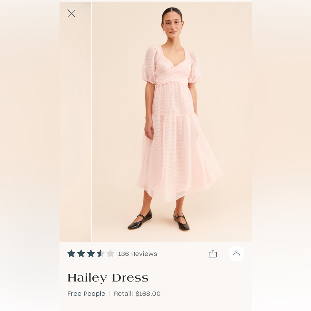 Free People Hailey Dress - Soft Pink